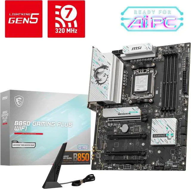 MSI B850 GAMING PLUS WIFI 7 AMD DDR5