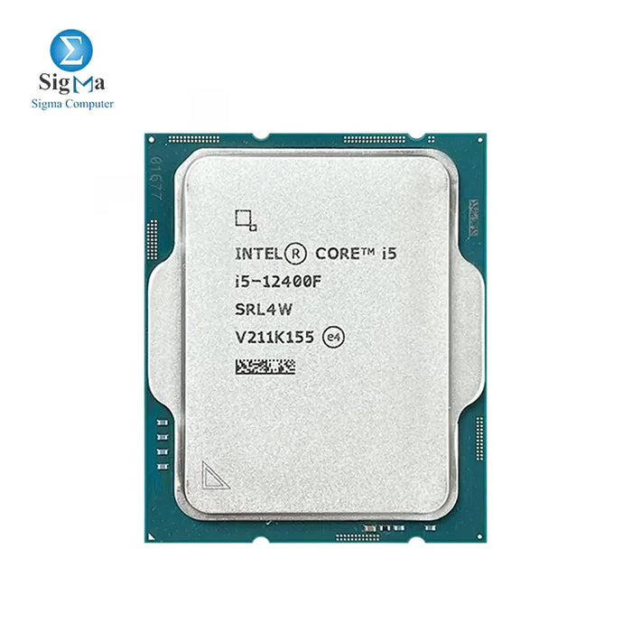 معالج Intel Core i5-12400F Tray من الأمام