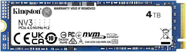 SSD Kingston NV3 4TB PCIE 4.0 NVME SNV3S