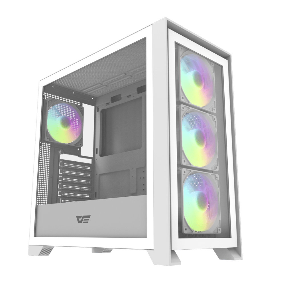 Case Darkflash DRX90 White with Aigo AT650 PSU 650W 80+ Bronze