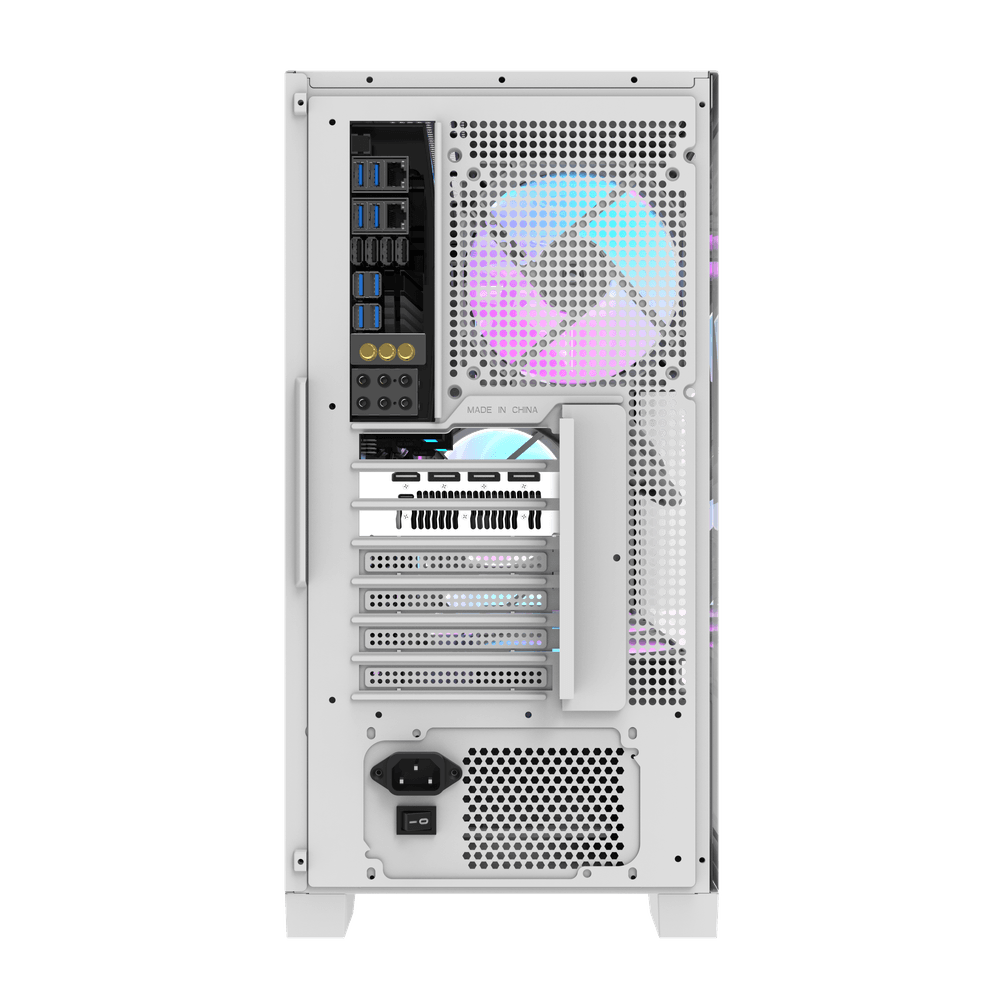 Case Darkflash DRX90 White with Aigo AT650 PSU 650W 80+ Bronze