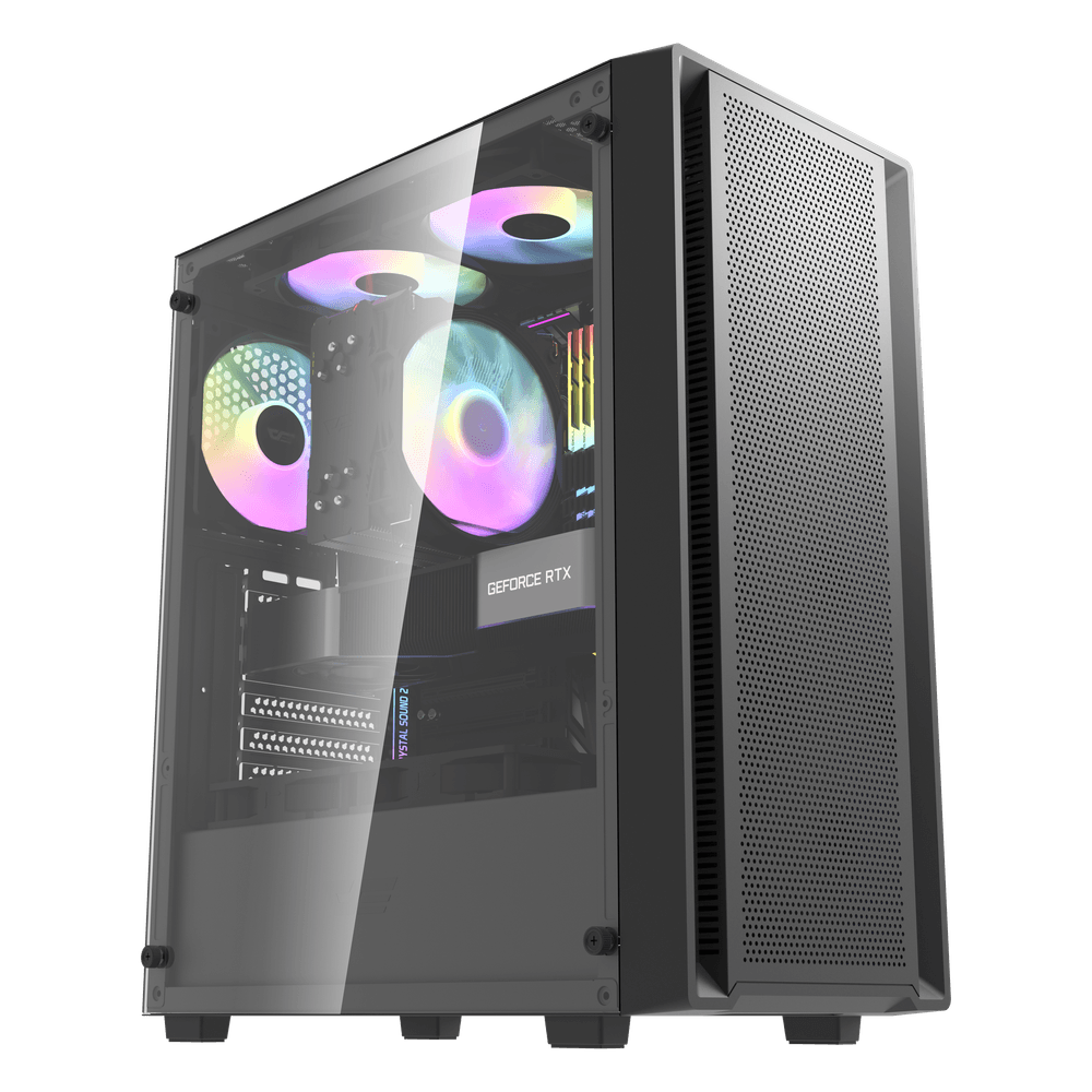 Case Darkflash DK353 Black with Aigo AT750 PSU 750W 80+ Bronze