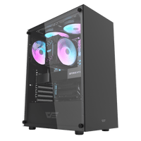 Case DarkFlash DK100 M-ATX PC Black Case