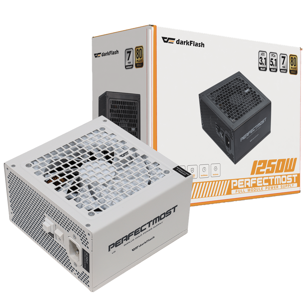 PSU DarkFlash PMT 850W Gold Full Modular White