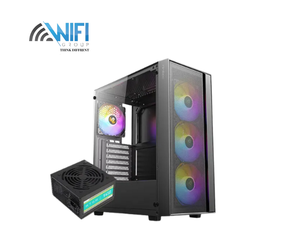 كيس Antec AX65 ARGB + باور 450W - WiFi Group