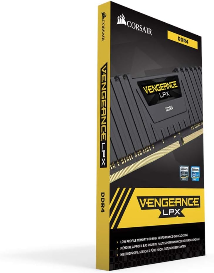 رام Corsair VENGEANCE LPX 8GB من زاوية جانبية