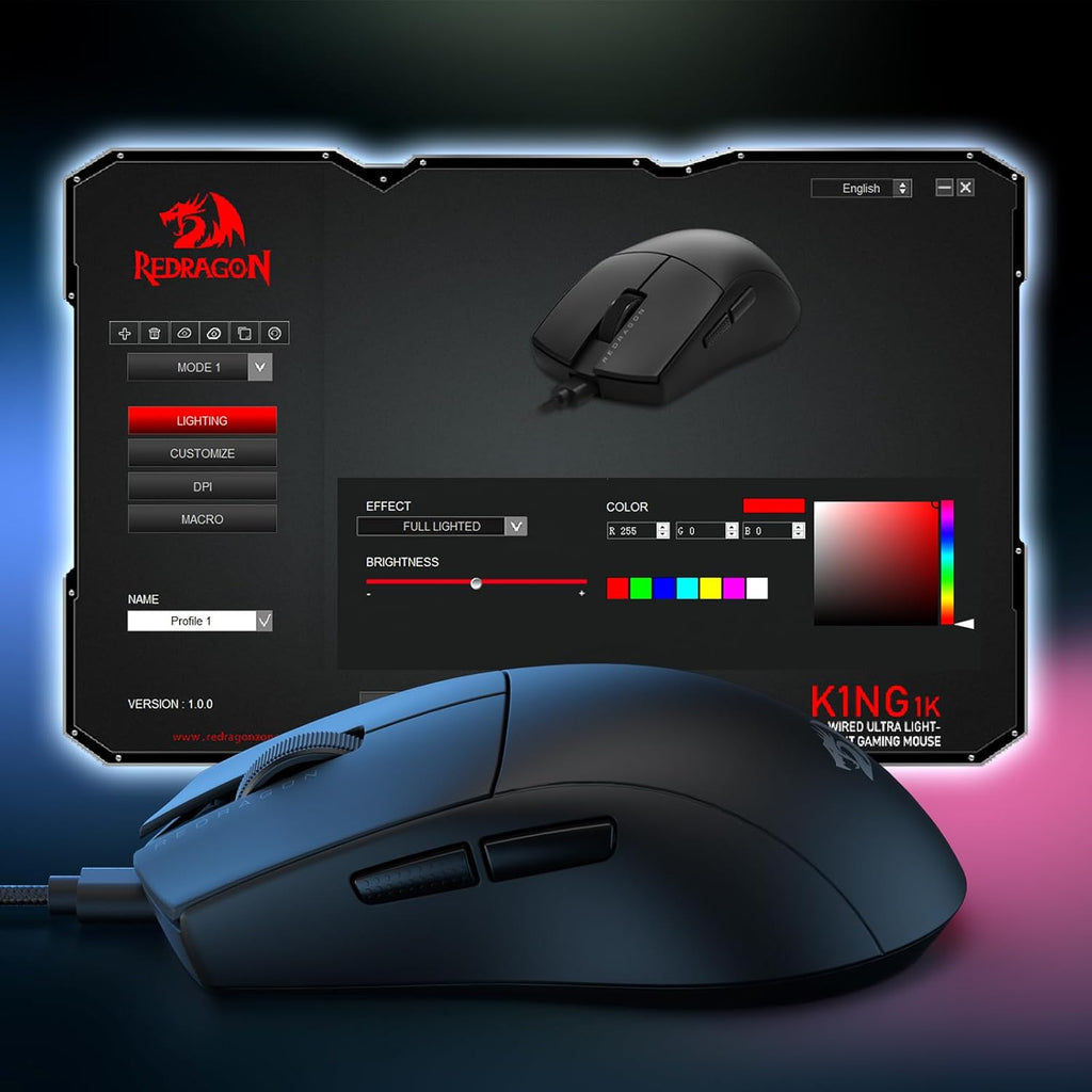 ماوس الألعاب السلكي Redragon M724 أسود