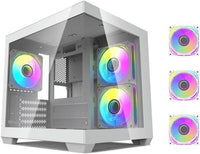 DarkFlash D275M WITH 3 ARGB FANS CASE White