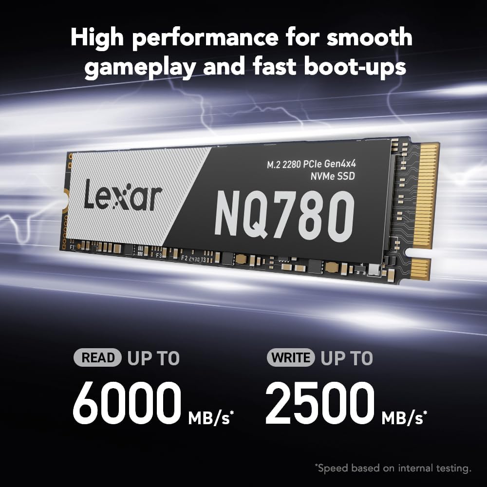 Lexar NQ780 512GB SSD M.2 NVMe 2280 PCIe Gen 4x4