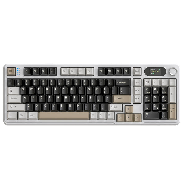 Attack Shark X98PRO three-mode RGB keyboard Cheese white