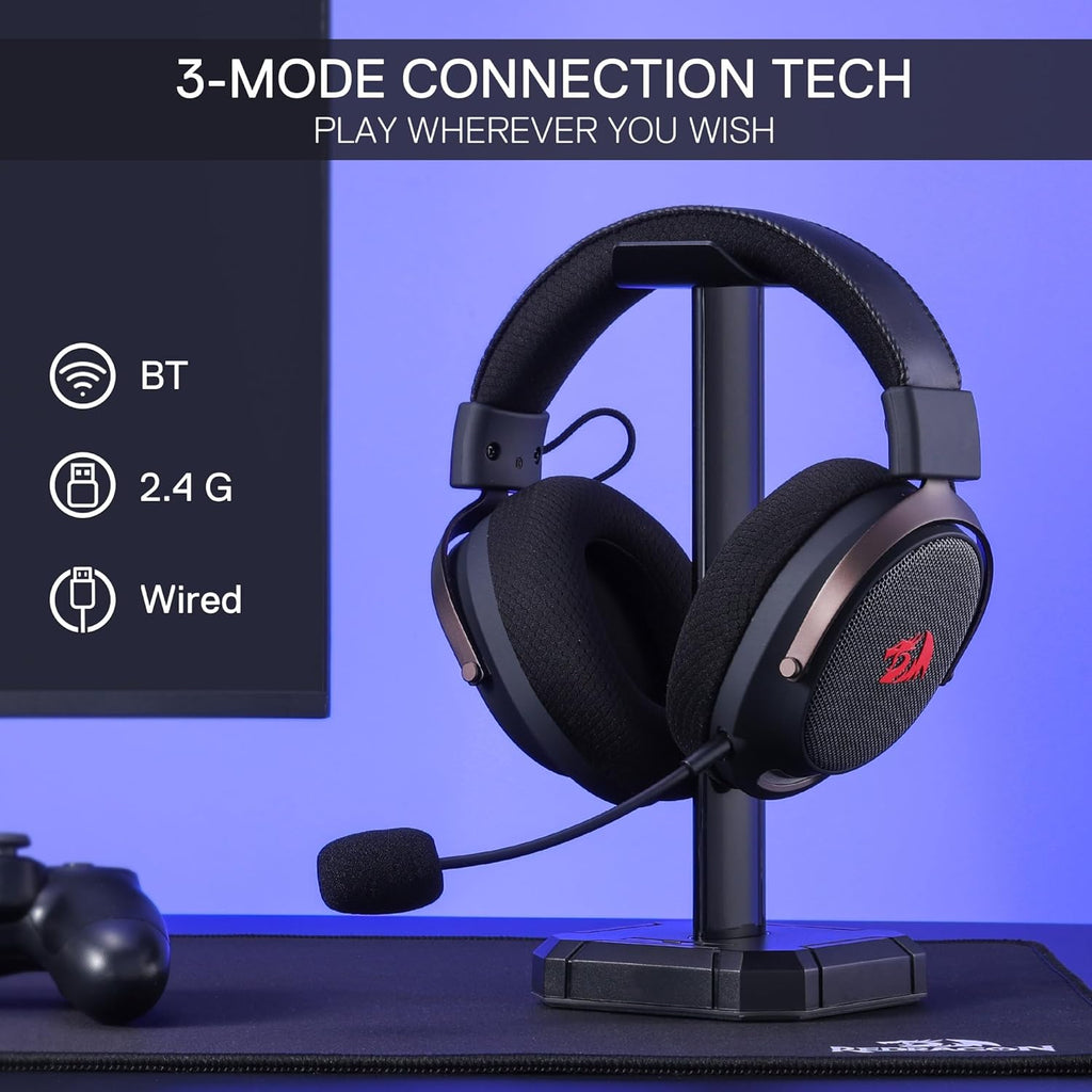 سماعة Redragon H858 بإضاءة RGB من زاوية جانبية