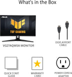 ASUS TUF Gaming VG27AQM5A 27 Inch 2K QHD 2560×1440 300Hz 0.3ms GTG Fast IPS G-Sync Compatible FreeSync Premium Black Gaming Monitor