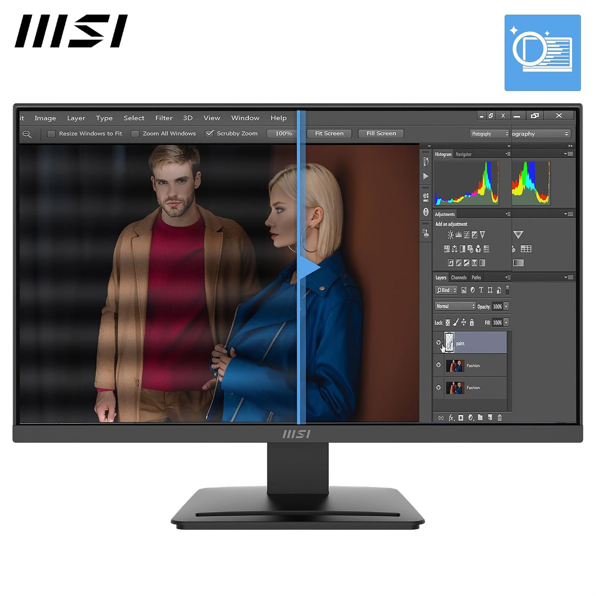 Monitor MSI MP243L E14-24 Inch FHD 144HZ 1MS IPS Gaming Monitor