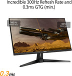 ASUS TUF Gaming VG27AQM5A 27 Inch 2K QHD 2560×1440 300Hz 0.3ms GTG Fast IPS G-Sync Compatible FreeSync Premium Black Gaming Monitor