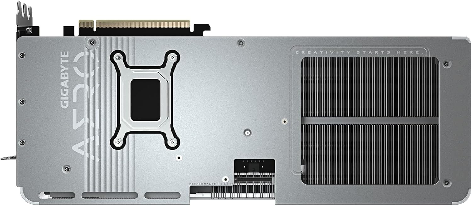 كرت شاشة Gigabyte RTX 5070 Ti Aero يوضح المنافذ