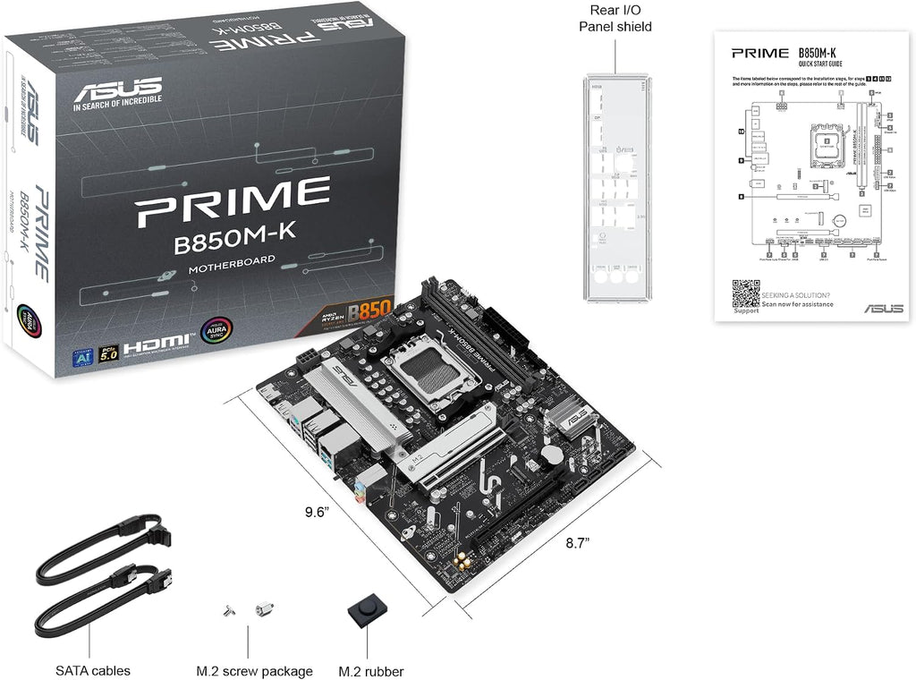 ASUS PRIME B850M-K AM5 Motherboard