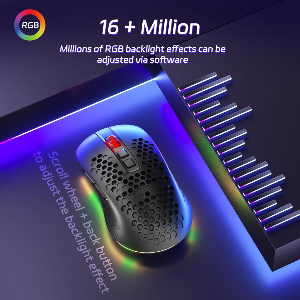 ماوس الألعاب اللاسلكي Redragon M694 مع هيكل قرص العسل