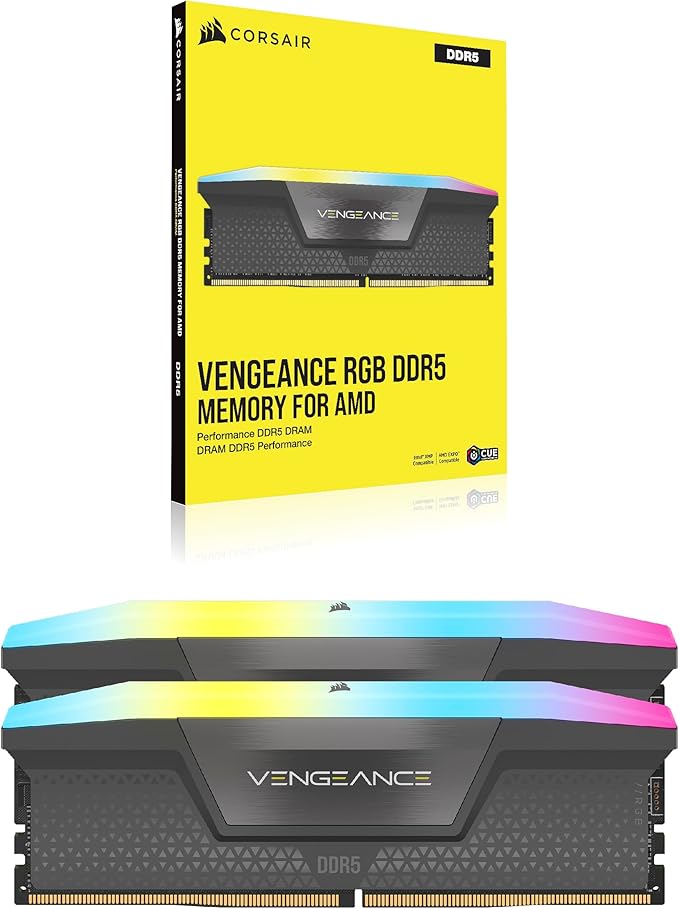 رام CORSAIR Vengeance DDR5 من زاوية جانبية