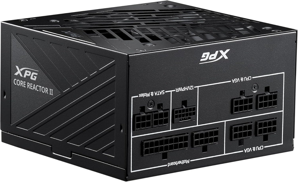 مزود طاقة XPG CORE REACTOR II يوضح الكيبلات المركبة