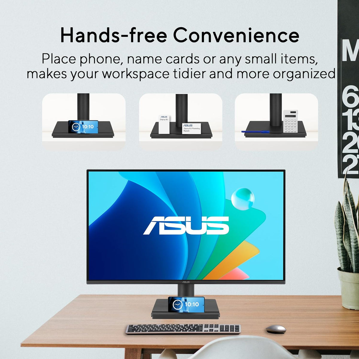 ASUS VA249HG – 23.8-Inch IPS Full HD 1920x1080, 120Hz, 1ms MPRT, HDMI & VGA, Low Blue Light, Flicker-Free, VESA mountable