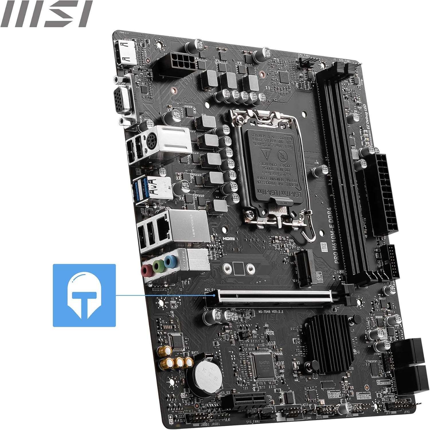 اللوحة الأم MSI PRO H610M-E إنتل DDR4