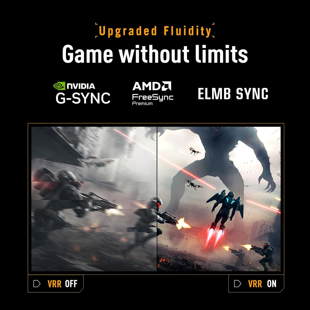 Asus TUF Gaming VG279QM5A 27 Inch 240Hz 0.3ms FHD Fast IPS Gaming Monitor – ELMB Sync, G-SYNC Compatible, FreeSync Premium