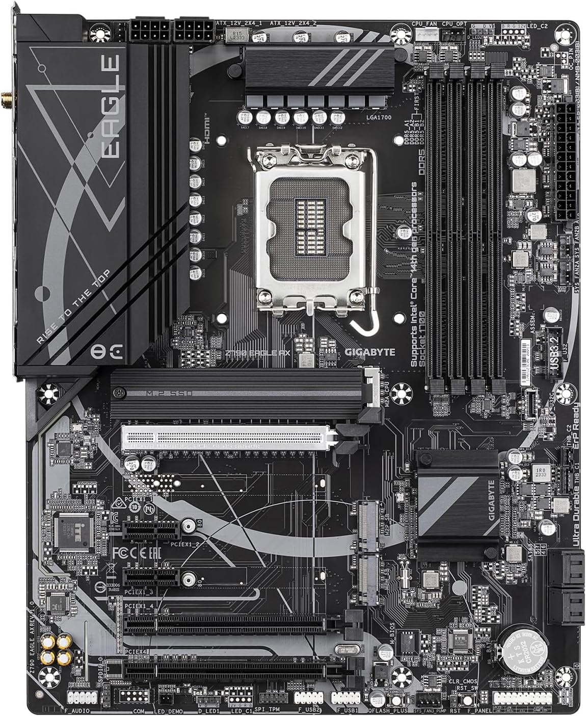GIGABYTE Z790 Eagle AX Motherboard - alternate angle