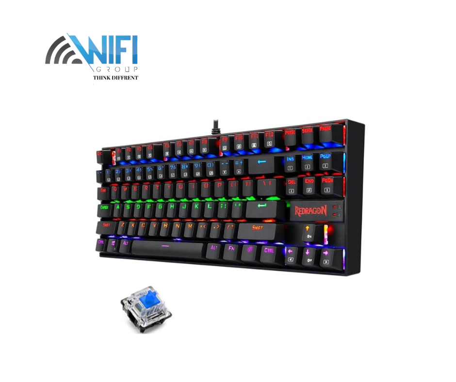 لوحة Redragon K552L-KR Kumara مفتاح أحمر - WiFi Group
