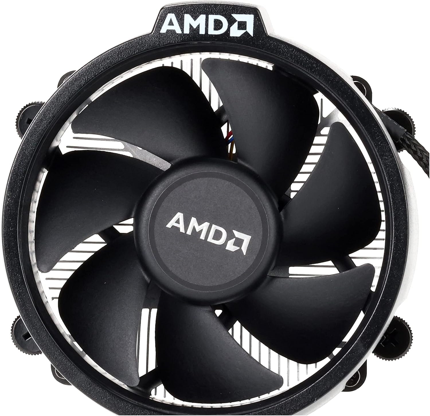 معالج AMD Ryzen 5 5500 Tray من الأمام يوضح الملامس