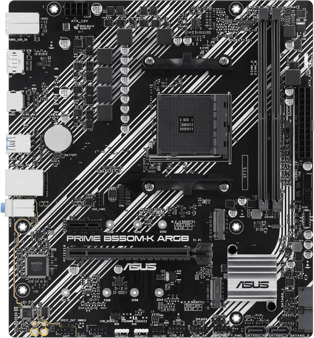 Motherboard ASUS PRIME B550M-K ARGB AM4
