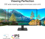 ASUS VA249HG – 23.8-Inch IPS Full HD 1920x1080, 120Hz, 1ms MPRT, HDMI & VGA, Low Blue Light, Flicker-Free, VESA mountable