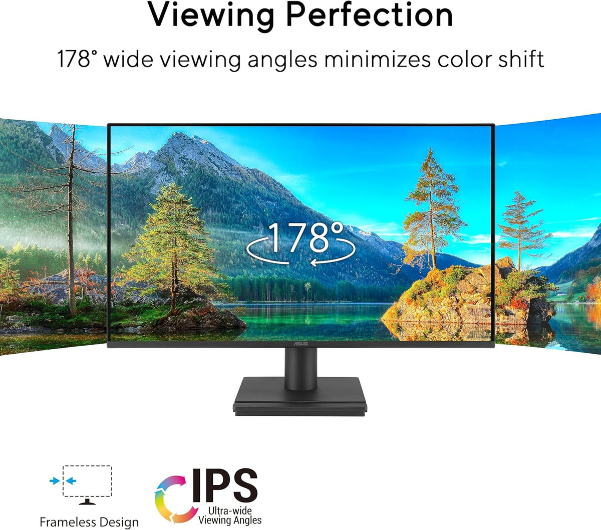 ASUS VA249HG – 23.8-Inch IPS Full HD 1920x1080, 120Hz, 1ms MPRT, HDMI & VGA, Low Blue Light, Flicker-Free, VESA mountable