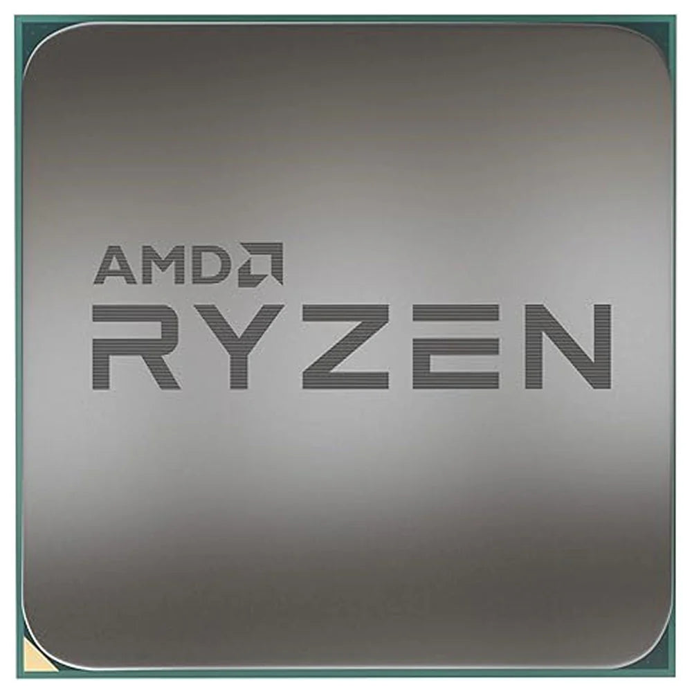 معالج AMD Ryzen 5 3400G يوضح الملصق المعدني