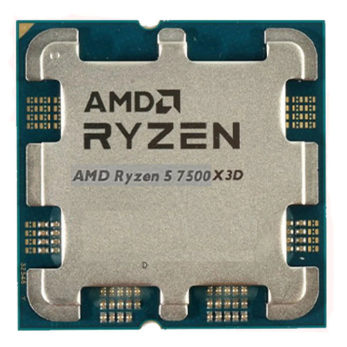 معالج AMD Ryzen 5 7500X3D يوضح اسم الموديل على الشريحة