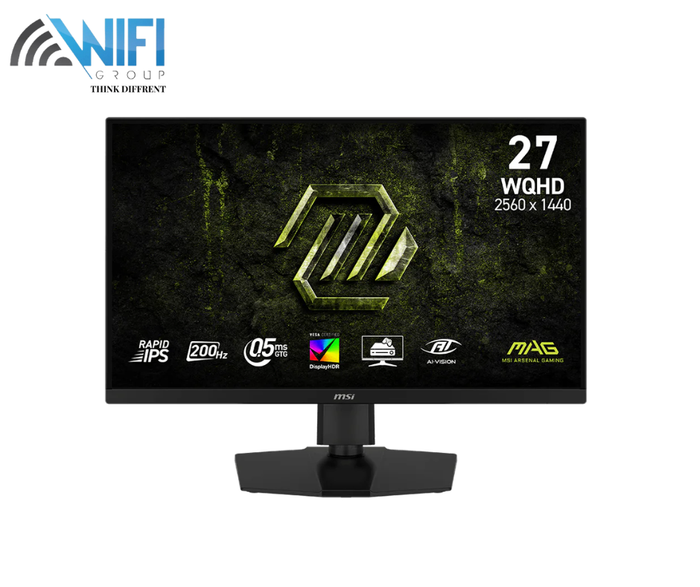 شاشة MSI MAG 274QPF E20 WQHD Rapid IPS بمعدل تحديث 200 هرتز وزمن استجابة 0.5 مللي ثانية