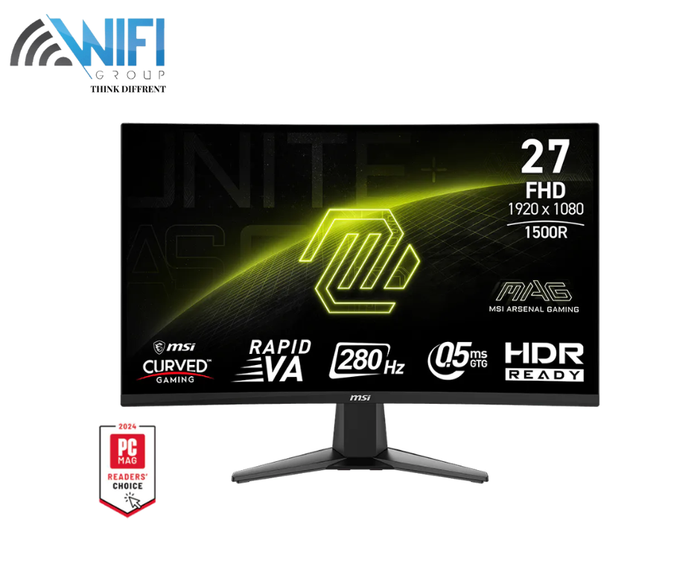 شاشة MSI MAG 276CXF 280Hz منحنية - منظر أمامي
