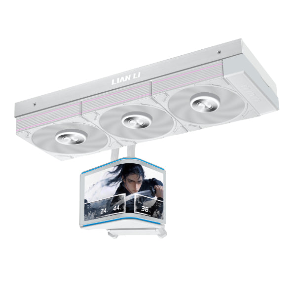 Lian Li HydroShift II Oled Curved 360MM White with UNI FAN TL Flex AIO Liquid Cpu Cooler