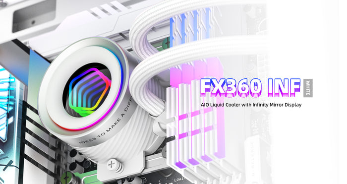 ID-COOLING FX360 INF Gen 7 Pump ARGB White AIO Liquid Cpu Cooler