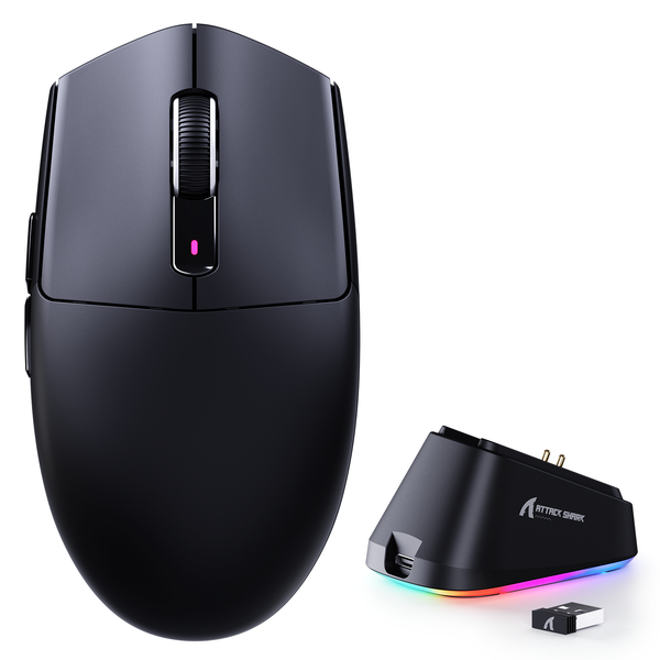 Attack Shark G3PRO lightweight three-mode mouse Black
