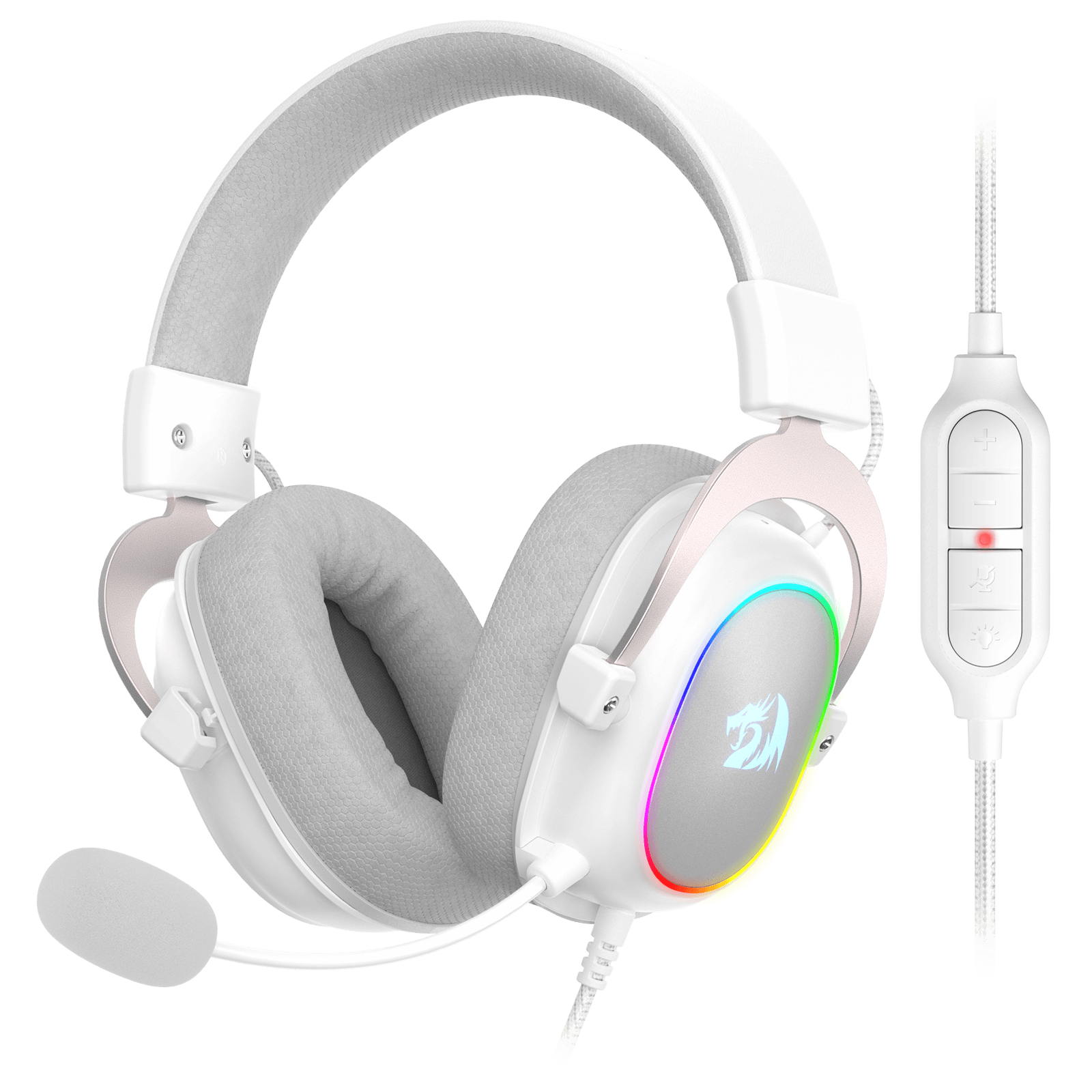 Redragon H510 Zeus-X RGB Wired Gaming Headset - 7.1 Surround Sound white