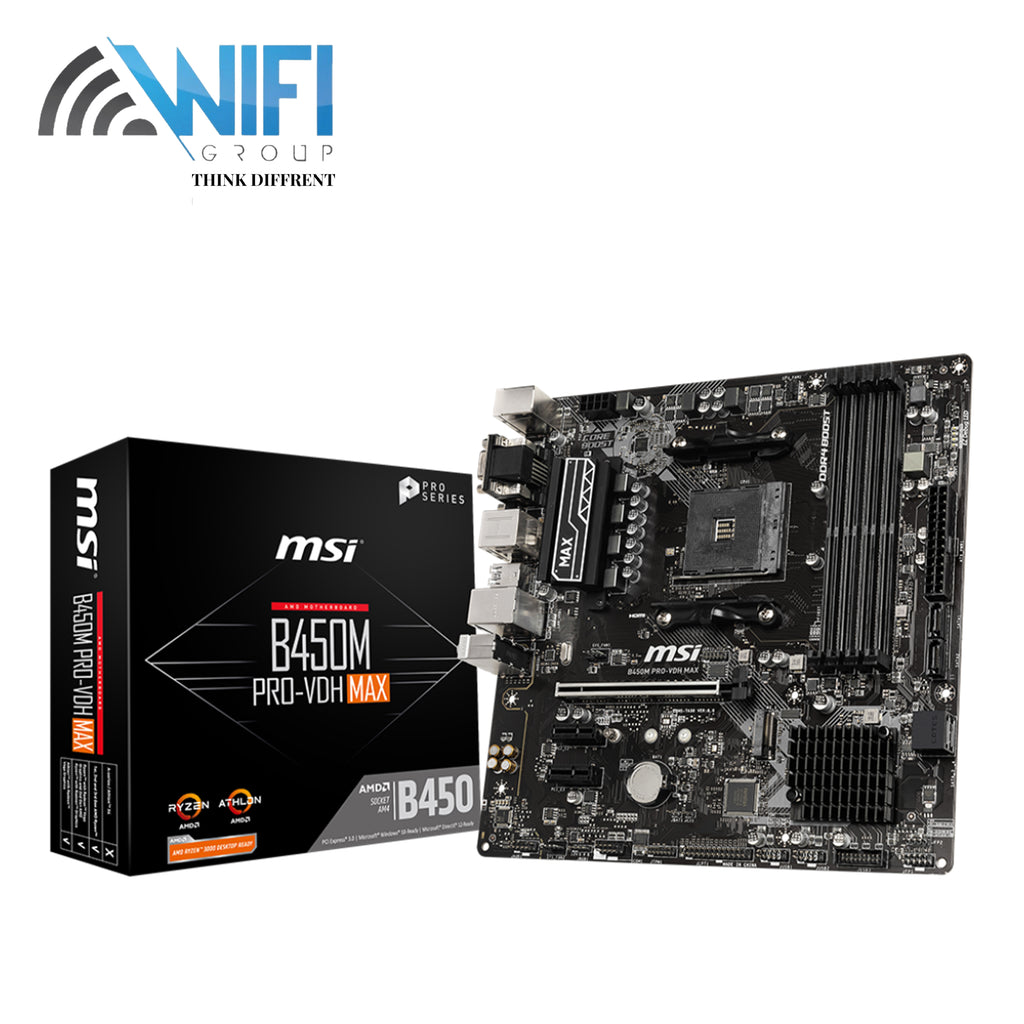 لوحة MSI B450M PRO-VDH MAX بمنفذ AM4