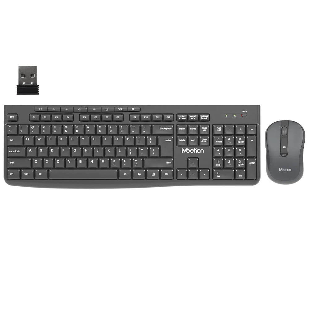 Meetion CW295 Wireless Keyboard & Mouse Combo Slim, Silent & Reliable