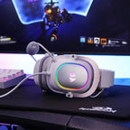 Redragon H510 Zeus-X RGB Wired Gaming Headset - 7.1 Surround Sound white