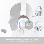 Redragon H510 Zeus-X RGB Wired Gaming Headset - 7.1 Surround Sound white