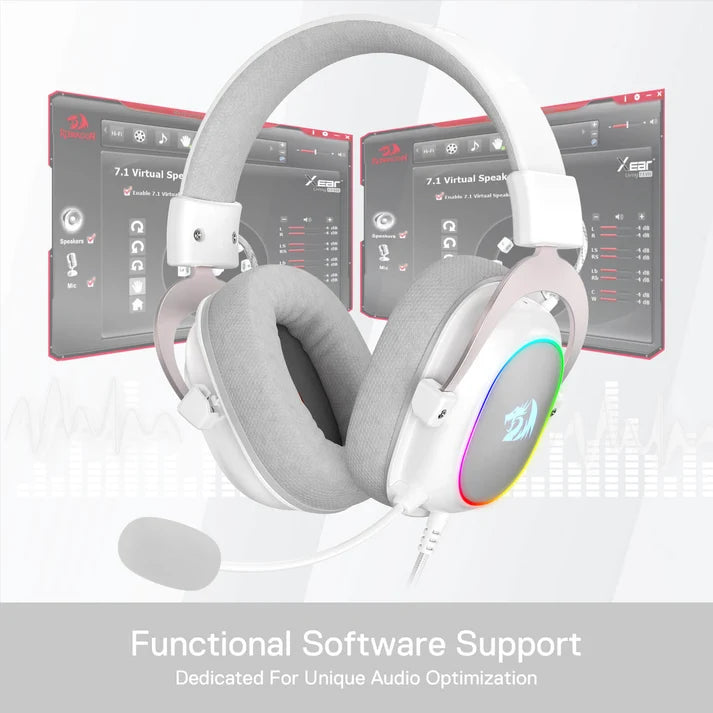 Redragon H510 Zeus-X RGB Wired Gaming Headset - 7.1 Surround Sound white