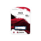 SSD Kingston NV3 500GB PCIE 4.0 NVME SNV3S/5000MB