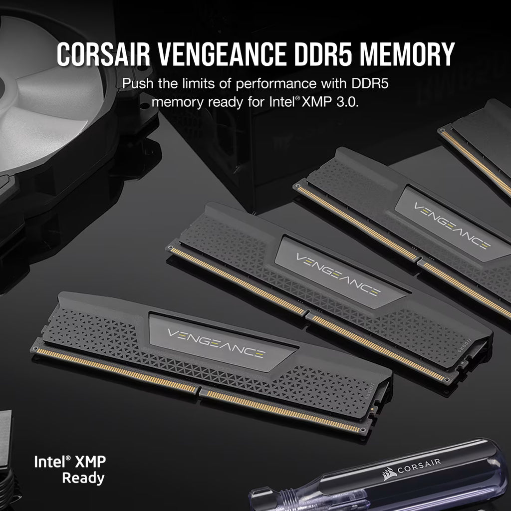 CORSAIR Vengeance DDR5 RAM 32GB (2x16GB) 6000MHz CL36 AMD Expo & Intel XMP Desktop Computer Memory - Grey