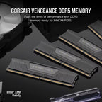 CORSAIR Vengeance DDR5 RAM 32GB (2x16GB) 6000MHz CL36 AMD Expo & Intel XMP Desktop Computer Memory - Grey