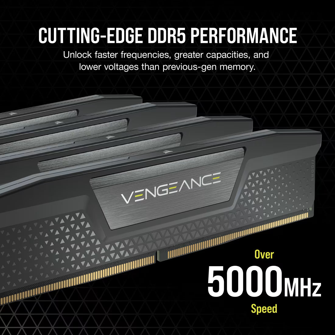 CORSAIR Vengeance DDR5 RAM 32GB (2x16GB) 6000MHz CL36 AMD Expo & Intel XMP Desktop Computer Memory - Grey