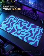CTRL Mouse Pad 90 × 40 cm Waterproof 4 mm Rubber Base with Stitched Edges Health Noise